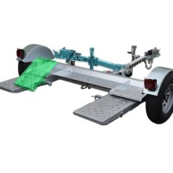 Galvanized Stow And Go Folding Car Tow Dolly With Surge Brakes